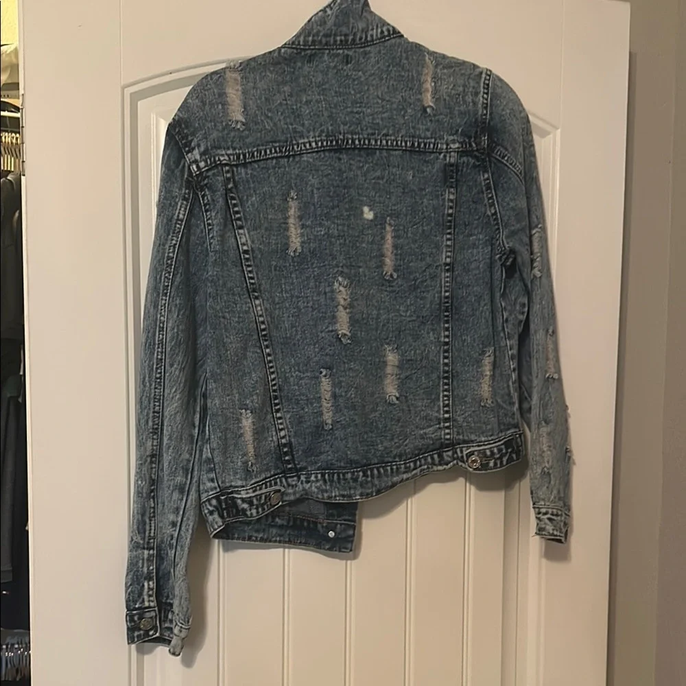 Distressed Denim Jacket - Picture 2 of 3